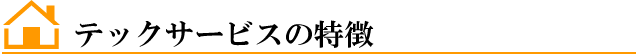 テックサービスの特徴